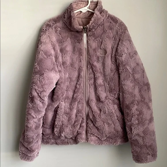 The North Face Girl’s Mossbud Reversible Pale Pink Jacket Size Med 10-12